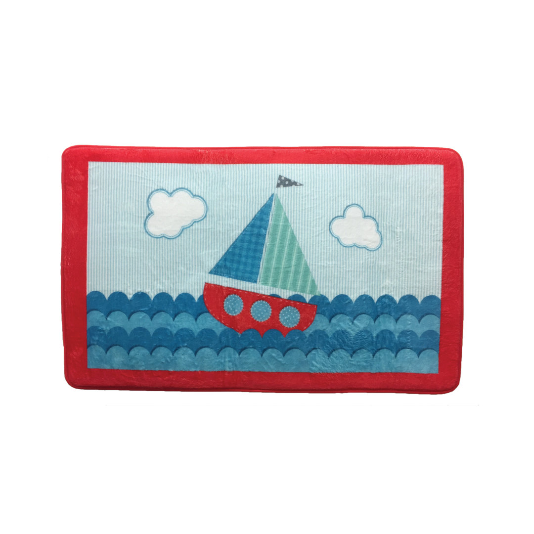 Hurley Sailboat Rectangle Memory Foam Bath Rug